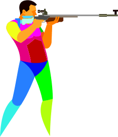 rifle shooting clipart